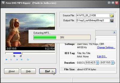 DVD gratuit Mp3 Ripper 1.12