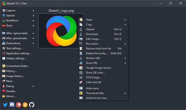 ShareX 13.4.0 - Outil de capture d'écran