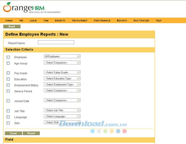 OrangeHRM Open Source 3.2.1 - Human resource management software with diverse features