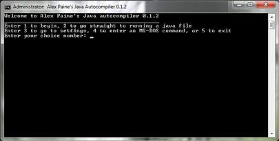 Java autocompiler 0.1.3 - Compiler et exécuter des commandes Java