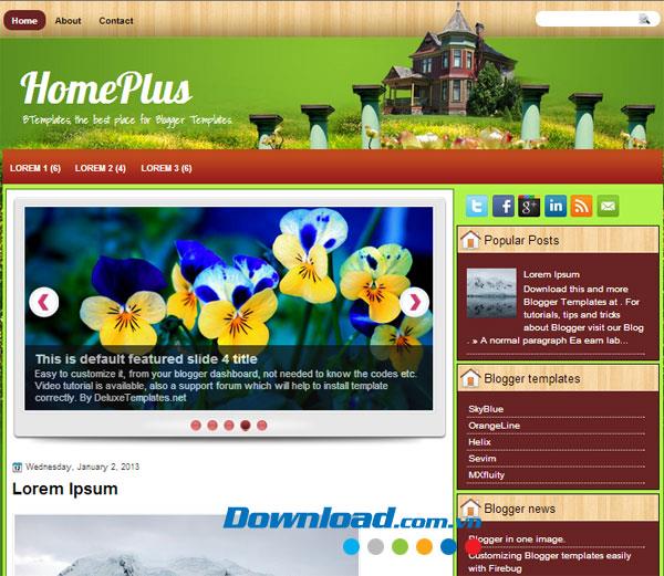 HomePlus - Vorlage für Home Decoration Blog