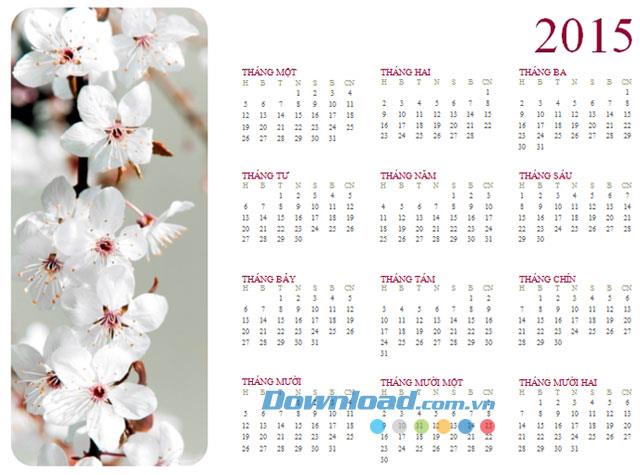 Fotokalender Montag - Sonntag 2015 - Fotokalendervorlage Montag - Sonntag 2015