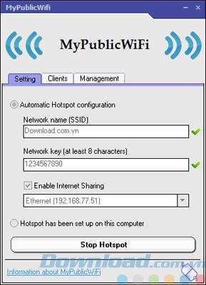 MyPublicWiFi 23 - Software zum Übertragen von kostenlosem WLAN von Ihrem Computer