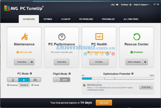 AVG PC TuneUp - Bereinigen und verbessern Sie die PC-Leistung