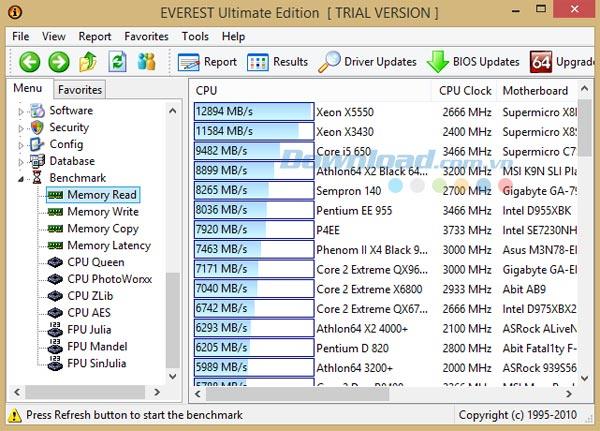 Everest Ultimate Edition v5.50.2100 - Dienstprogramm zum Überprüfen der Computerkonfiguration