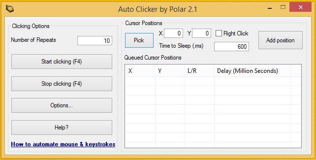 Auto-Clicker 2.1 - Stellen Sie die Maus automatisch ein Auto-Clicker 2.1 - Stellen Sie die Maus automatisch ein