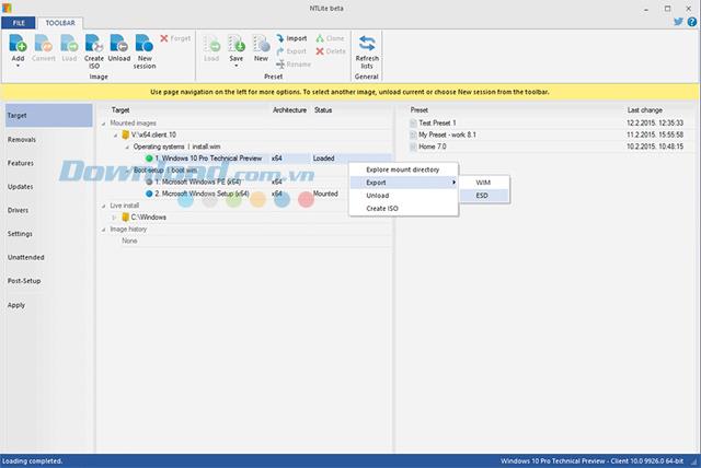 NTLite 1.9.0.7501 - Personalizar el archivo ISO de instalación de Windows