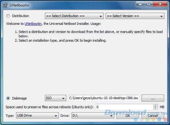 UNetbootin 6.61 - Dienstprogramm zur multifunktionalen USB-Boot-Erstellung