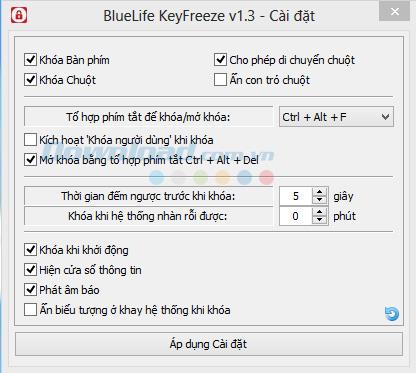 BlueLife KeyFreeze 1.4 - Desactiva rápidamente el teclado y el mouse