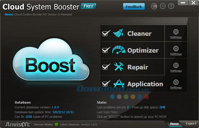 Cloud System Booster 3.6.45 - Software zur Wartung und Optimierung des Systems