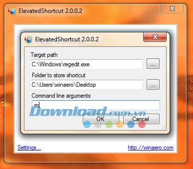 ElevatedShortcut 2.0.0.8 - Erstellen Sie eine Verknüpfung zur UAC-Eingabeaufforderung
