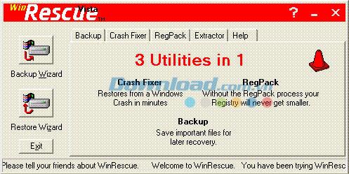 WinRescue Vista 1.08 - Systemsicherung und -wiederherstellung