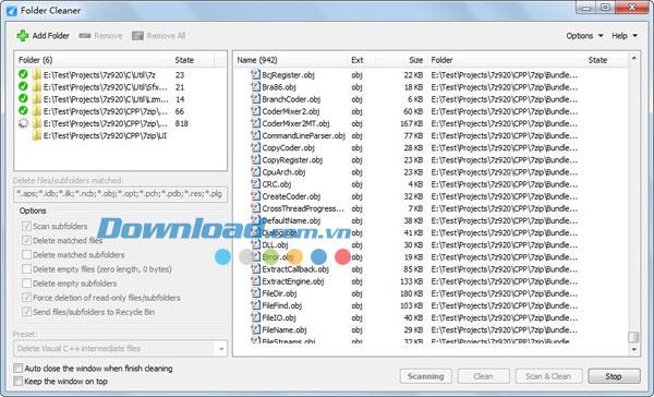 Folder Cleaner 1.0.7 - Löschen Sie Junk-Dateien und Ordner