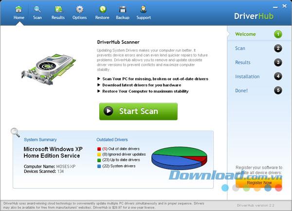 DriverHub 2.2.24139 - Dienstprogramm zur schnellen Treiberaktualisierung