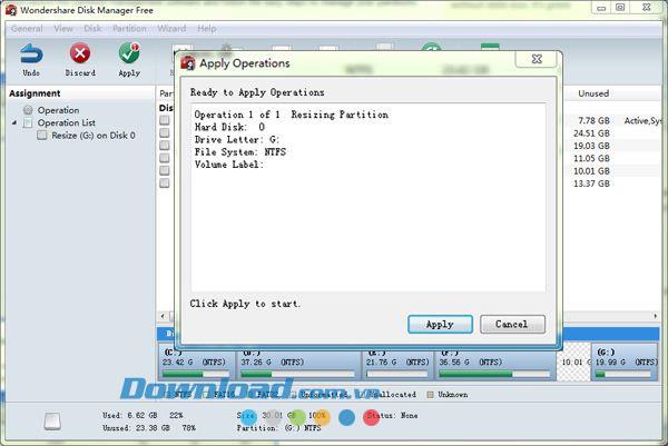 Wondershare Disk Manager Free 1.0.0 - Kostenloses Partitionsverwaltungstool