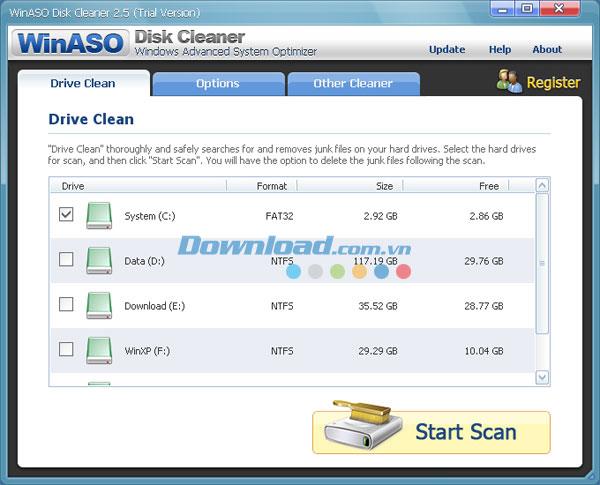 WinASO Disk Cleaner 2.5.4 - Ein schnelles Tool zur Datenträgerreinigung