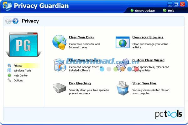 PC Tools Privacy Guardian 5.0 - Datenschutz