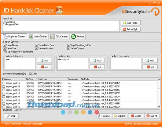 ID Harddisk Cleaner 1.2 - Bereinigen und verwalten Sie den Festplattenspeicher