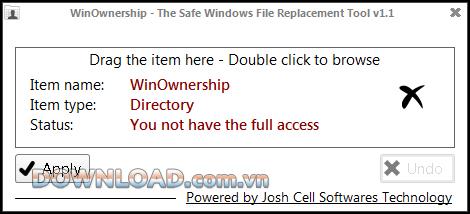 WinOwnership 1.1 - Aktivieren / Deaktivieren des Dateischutzes