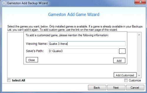 Gameston Portable - Erstellen Sie automatische Zeitpläne für die Sicherung von Spielen