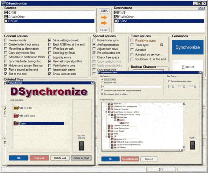 DSynchronize 2.47 - Tool zur Datensynchronisation