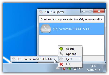 USB Disk Ejector 1.3.0.6 - Beenden Sie das USB-Laufwerk unter Windows USB Disk Ejector 1.3.0.6 - Beenden Sie das USB-Laufwerk unter Windows