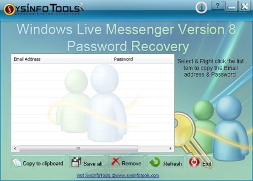 SysInfoTools Windows Live Messenger-Kennwortwiederherstellung