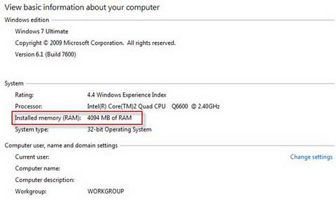 ReadyFor4GB for Windows 7 32-bit - Help Windows 7 32-bit get enough RAM 4GB