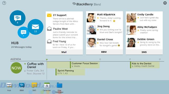 BlackBerry Blend 1.2.0.52: administre y sincronice los datos de BlackBerry en una PC