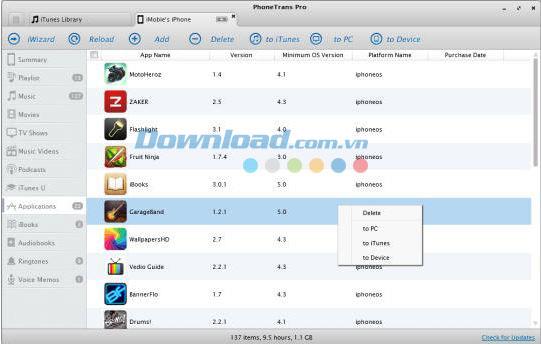 PhoneTrans Pro 4.7.2 - Transférer des données entre des appareils iOS