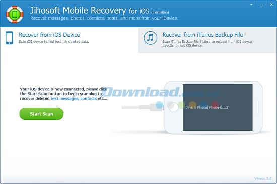Jihosoft Mobile Recovery für iOS 5.2.0.2 - Datenwiederherstellung für iPhone / iPad
