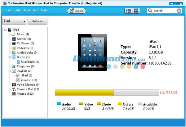 Coolmuster iPad iPhone iPod auf Computer übertragen 2.2.5 - Daten vom iPhone / iPad auf den PC konvertieren