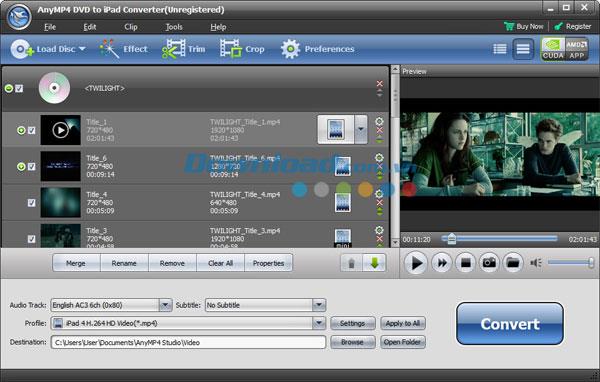 AnyMP4 DVD to iPad Converter - Konvertieren Sie DVD einfach in iPad