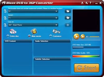 BlazeVideo DVD zu 3GP Konverter
