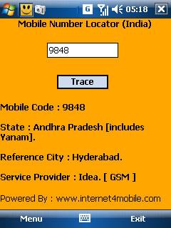 Mobile Number Locator für Windows Mobile