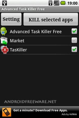 Advanced Task Killer Free für Android - Deaktivieren Sie unnötige Prozesse