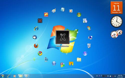 XUS Desktop - Verwalten und dekorieren Sie Symbole für den Desktop