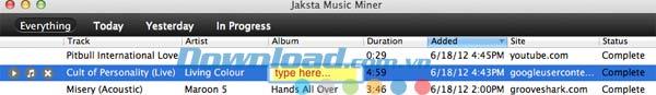 Jaksta Music Miner für Mac 1.2.3 - Software-Download von Musik- und MP3-Tag-Informationen auf den Mac