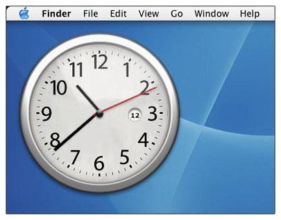 Chrome Clock für Mac