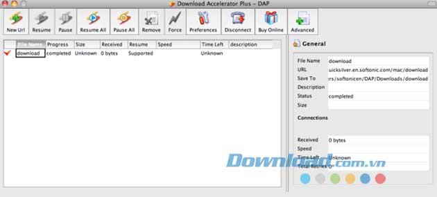 Laden Sie Accelerator Plus für Mac 2.1 - Download Manager herunter