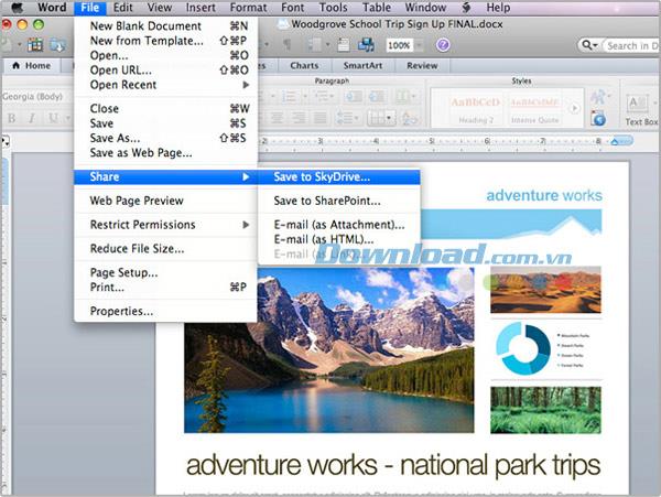 Microsoft Word 2011 für Mac 14.7.7 - Textbearbeitungssoftware für Mac