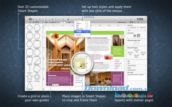 Swift Publisher für Mac 3.3.5 - Entwerfen und veröffentlichen Sie Poster, Flyer und Handbücher auf dem Mac