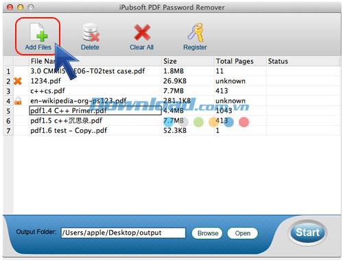 iPubsoft PDF Password Remover für Mac 2.1.4 - Entfernen Sie kennwortgeschützte PDF-Dateien für Mac