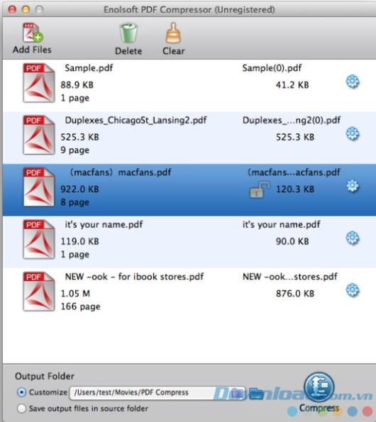Enolsoft PDF Compressor für Mac 2.0 - PDF-Komprimierungssoftware für Mac