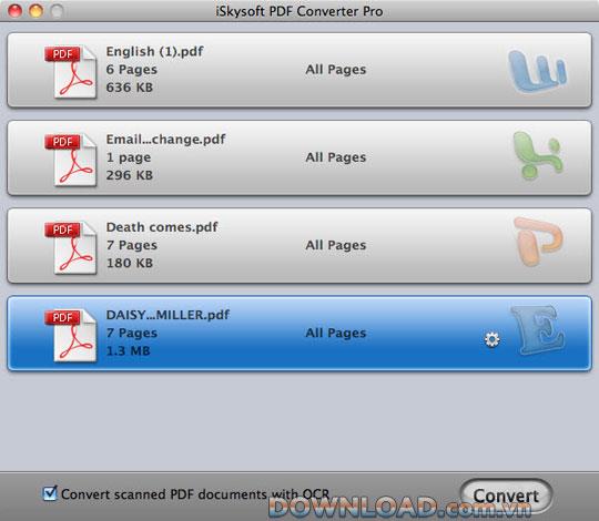 iSkysoft PDF Converter Pro für Mac - Konvertieren Sie PDF-Dateien