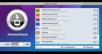 ForeverSave 1.1 für Mac OS X.