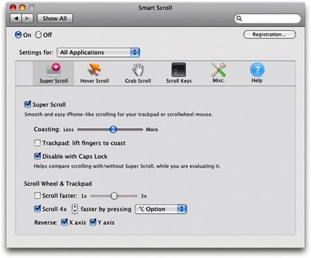 Smart Scroll für Mac 3.9.10 - Die Software hilft dem Computer, sich reibungslos zu bewegen