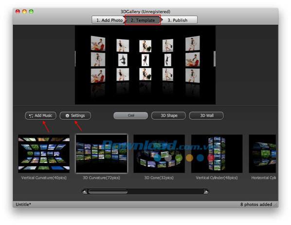 iFunia 3DGallery für Mac 2.4 - Erstellen Sie eine 3D-Fotogalerie auf einem Mac