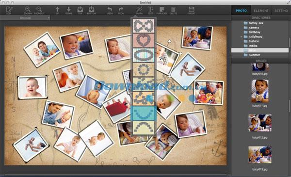 Ephnic Photo Collage für Mac 3.0.1 - Fotocollage-Software für Mac