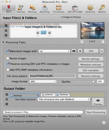 iWatermark Pro für Mac - Software zum Erstellen von Wasserzeichen auf Fotos